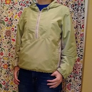 Eddie Bauer Lined Quarter Zip Rain Jacket